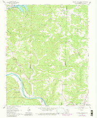 Norfork Dam South 1964 topographic map thumbnail