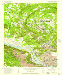North Little Rock 1954 topographic map thumbnail