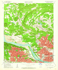 North Little Rock 1961 topographic map thumbnail