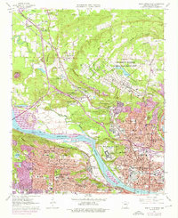 North Little Rock 1961 topographic map thumbnail