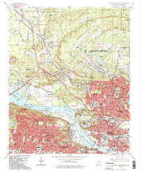 North Little Rock 1986 topographic map thumbnail