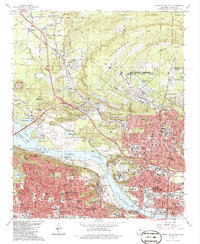 North Little Rock 1986 topographic map thumbnail