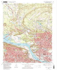 North Little Rock 1996 topographic map thumbnail