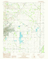 Paragould East 1983 topographic map thumbnail
