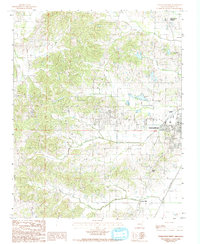 Paragould West 1984 topographic map thumbnail