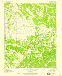 Pea Ridge 1958 topographic map thumbnail