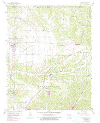 Pea Ridge 1958 topographic map thumbnail