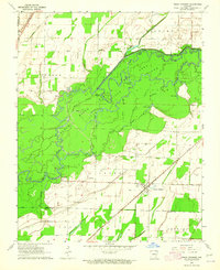Peach Orchard 1964 topographic map thumbnail