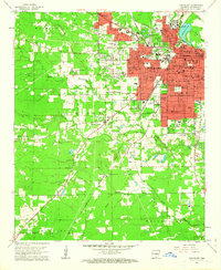 Pine Bluff 1962 topographic map preview