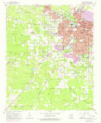 Pine Bluff 1962 topographic map thumbnail