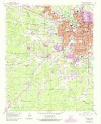 Pine Bluff 1962 topographic map preview