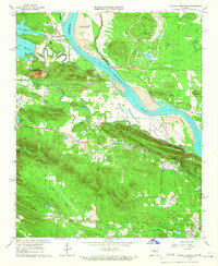 Pinnacle Mountain 1961 topographic map thumbnail