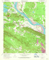 Pinnacle Mountain 1961 topographic map thumbnail