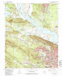 Pinnacle Mountain 1986 topographic map thumbnail
