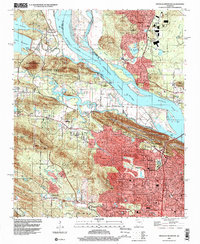 Pinnacle Mountain 1994 topographic map thumbnail