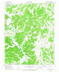 Ravenden Springs SE 1966 topographic map thumbnail