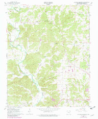 Ravenden Springs SE 1966 topographic map thumbnail