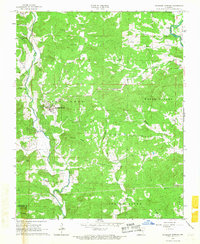 Ravenden Springs 1966 topographic map thumbnail