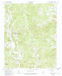 Ravenden Springs 1966 topographic map thumbnail