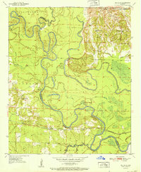 Red Bluff 1951 topographic map thumbnail