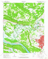 Russellville West 1963 topographic map thumbnail