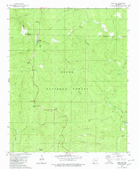 Sand Gap 1980 topographic map thumbnail