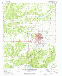 Siloam Springs 1972 topographic map thumbnail