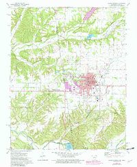 Siloam Springs 1972 topographic map thumbnail