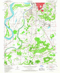 South Fort Smith 1948 topographic map thumbnail
