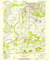 South Fort Smith 1951 topographic map thumbnail