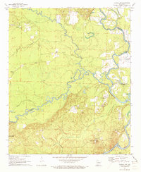 Tates Bluff 1971 topographic map thumbnail