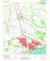 West Memphis 1966 topographic map thumbnail