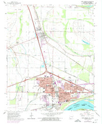 West Memphis 1966 topographic map thumbnail