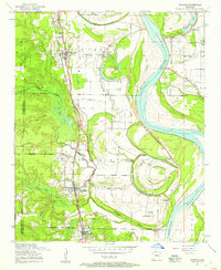 Woodson 1954 topographic map thumbnail