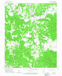 Yellville 1966 topographic map thumbnail