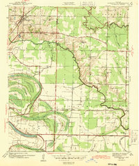 Jacksonville 1943 topographic map thumbnail