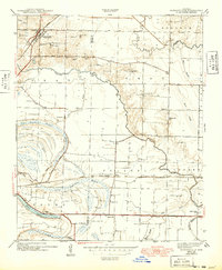 Jacksonville 1943 topographic map thumbnail