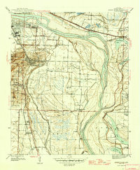 Sweet Home 1945 topographic map thumbnail