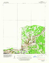 Bald Knob 1935 topographic map thumbnail