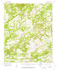 Bee Branch 1961 topographic map thumbnail