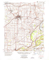 Blytheville 1955 topographic map thumbnail