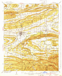Booneville 1939 topographic map thumbnail