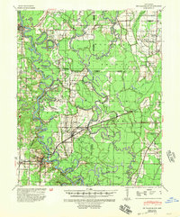 De Valls Bluff 1941 topographic map thumbnail