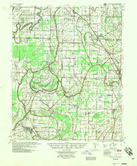 Deckerville 1957 topographic map preview