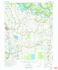Dumas 1971 topographic map thumbnail