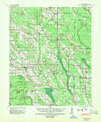 Holly Grove 1940 topographic map thumbnail