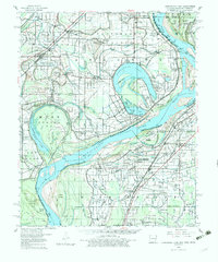 Horseshoe Lake 1960 topographic map thumbnail