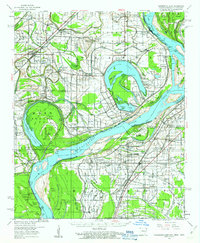 Horseshoe Lake 1960 topographic map thumbnail