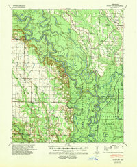 Indian Bay 1939 topographic map thumbnail