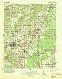Jonesboro 1939 topographic map thumbnail